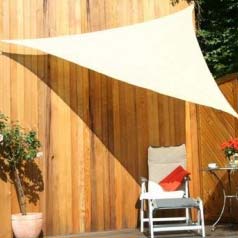 Lona parasol en malla triangular - arena